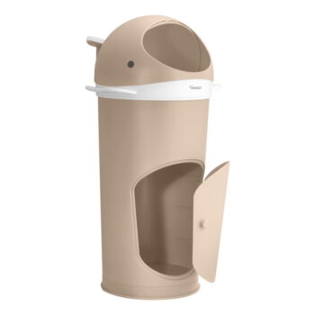 Béžový plastový odpadkový kôš na plienky 25 l Whale – Kindsgut - Image 5