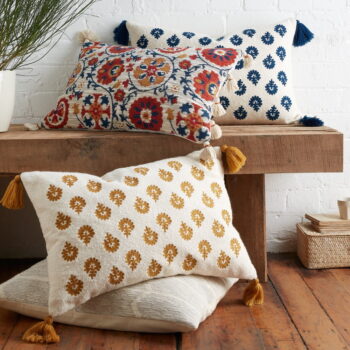 Dekoračný vankúš 40x60 cm Raya Tassel – Pineapple Elephant - Image 5