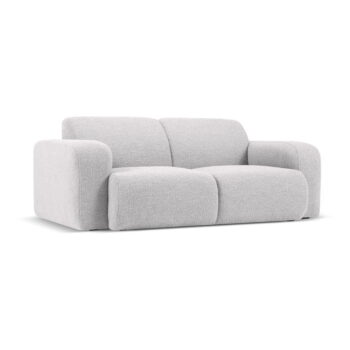 Svetlosivá pohovka z textílie bouclé 170 cm Molino – Micadoni Home - Image 2