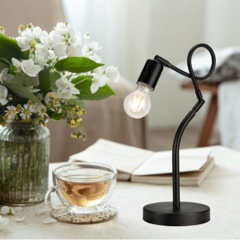 Čierna stolná lampa, výška 42 cm Harry - LAMKUR - Image 4
