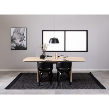 Biely jedálenský stôl v dekore duba 105x220 cm Christo – Actona – Obrázok 2