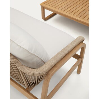 Záhradná lounge súprava z masívu akácie pre 5 v béžovo-prírodnej farbe Vellana – Kave Home – Obrázok 6