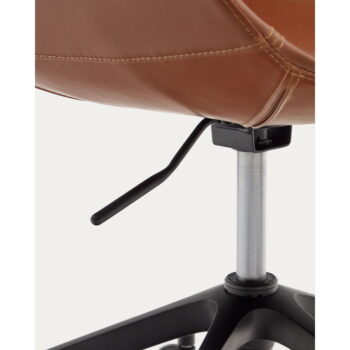 Koňakovohnedé pojazdné jedálenské stoličky v súprave 2 ks Tissiana – Kave Home – Obrázok 6