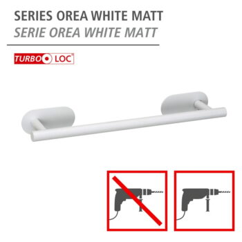 Biely samodržiaci držiak na uteráky z nehrdzavejúcej ocele Orea Uno – Wenko - Image 7