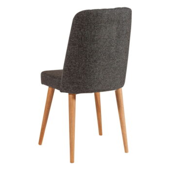 Antracitová zamatová jedálenská stolička Stormi Sandalye – Kalune Design - Image 2
