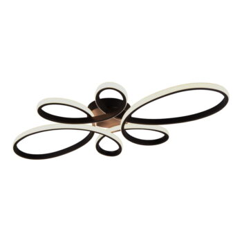 Čierne LED stropné svietidlo 45.5x83 cm Fly – Trio