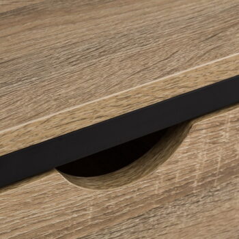 Čierna prírodná knižnica v dekore duba 60x180 cm Urban – Casa Selección - Image 3