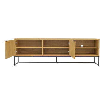 TV stolík v dekore duba v prírodnej farbe 176x57 cm Bali – Tenzo - Image 4