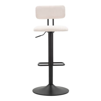 Bielo-čierna barová stolička s nastaviteľnou výškou (výška sedadla 61 cm) Tina – Mauro Ferretti - Image 3
