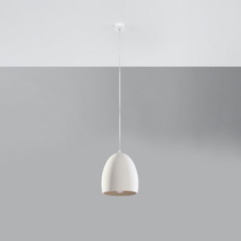 Biele závesné svietidlo s keramickým tienidlom ø 30 cm Fonsie – Nice Lamps - Image 3