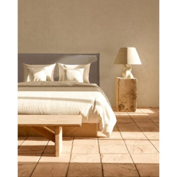 Hnedé čalúnené čelo postele 160x100 cm Edmond – Really Nice Things - Image 2