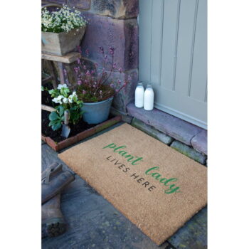Rohožka z kokosového vlákna 40x60 cm Plant Lady Lives Here – Artsy Doormats – Obrázok 11
