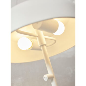 Biela stolová lampa s kovovým tienidlom (výška  45 cm) Porto L – it's about RoMi - Image 4