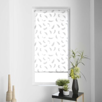 Biela textilná roleta 90x180 cm Envolea – douceur d'intérieur