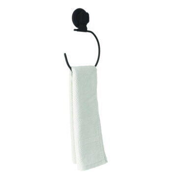 Čierny samodržiaci nástenný držiak na osušky Compactor Bestlock Black Belt And Towel Support - Image 4