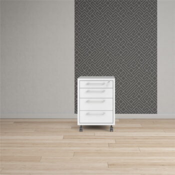 Biela uzamykateľná skrinka 48x68 cm Prima – Tvilum - Image 8