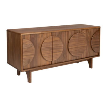 Hnedá nízka komoda v dekore orecha 120x58 cm Groove – Zuiver - Image 4