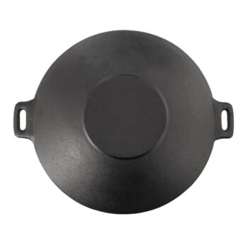 Wok liatinová panvica ø 30 cm Litina – Orion – Obrázok 3