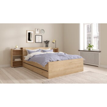 Dvojlôžková posteľ v prírodnej farbe 140x190 cm Naia – Tvilum – Obrázok 11