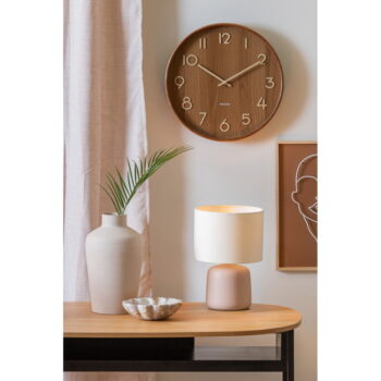 Hnedá stolová lampa s textilným tienidlom (výška 33 cm) Alma – Leitmotiv – Obrázok 2