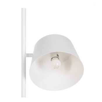 Biela stojacia lampa s kovovým tienidlom (výška 150 cm) – Ixia - Image 3
