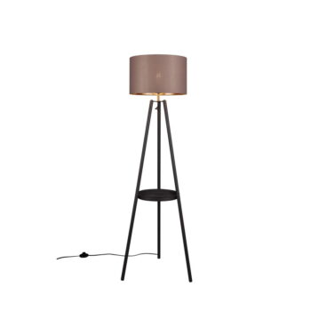 Čierna stojacia lampa s poličkou (výška  152 cm) Colette – Trio - Image 2