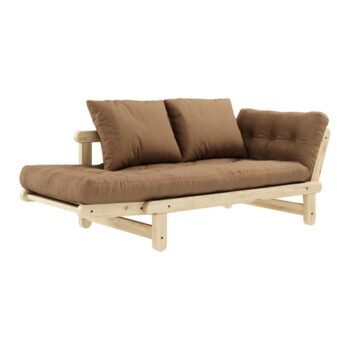 Rozkladacia pohovka s hnedým poťahom Karup Design Beat Natural/Mocca - Image 4