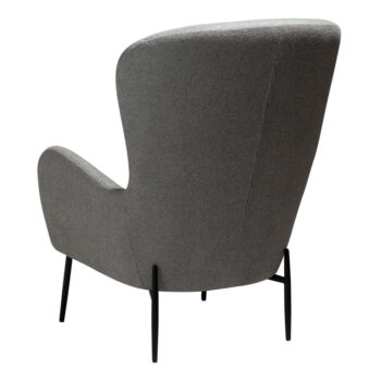 Svetlosivé kreslo z textílie buklé Glam – DAN-FORM Denmark - Image 4