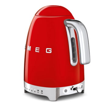 Červená rýchlovarná kanvica z nehrdzavejúcej ocele 1,7 l Retro Style – SMEG - Image 6