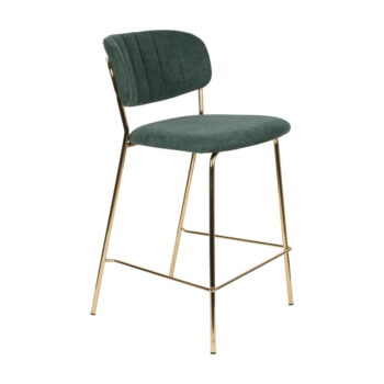 Tmavozelené barové stoličky v súprave 2 ks 89 cm Jolien – White Label – Obrázok 8