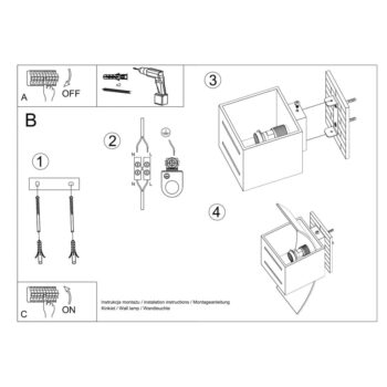 Čierne nástenné svietidlo Carlo – Nice Lamps - Image 8