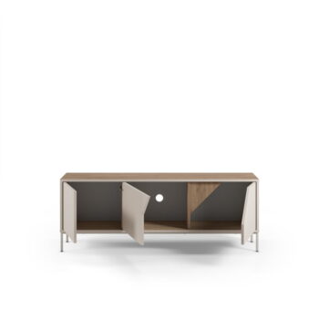 Komoda v dekore duba v krémovo-prírodnej farbe 150x55x35 cm Lilou – Marckeric – Obrázok 6