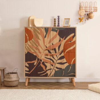 Skrinka v dekore duba v prírodnej farbe 95x111 cm Multilux – Kalune Design – Obrázok 5