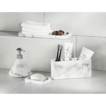 Bielo-sivý organizér na kefky Wenko Desio – Obrázok 3