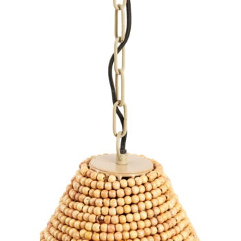 Závesné svietidlo v prírodnej farbe s dreveným tienidlom ø 31 cm Kabinda – Light & Living - Image 6