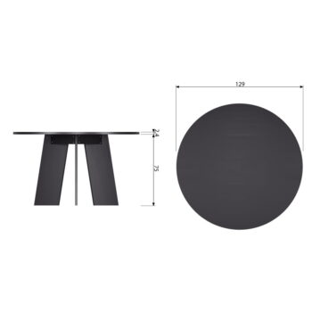 Okrúhly jedálenský stôl ø 129 cm Fries – Basiclabel - Image 7