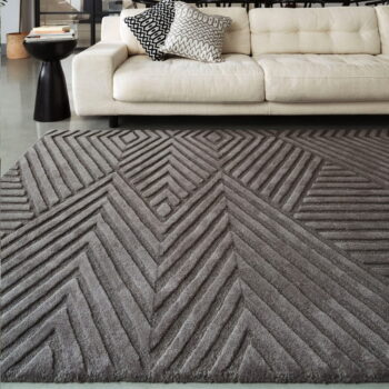 Antracitovosivý vlnený koberec 200x290 cm Hague – Asiatic Carpets - Image 2