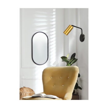 Kovové nástenné svietidlo v čierno-zlatej farbe Tina - Candellux Lighting - Image 4