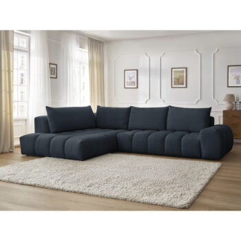 Tmavomodrá rohová pohovka Everest – Bobochic Paris – Obrázok 3