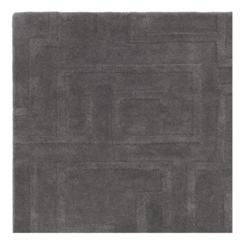 Antracitovosivý vlnený koberec 200x290 cm Maze – Asiatic Carpets - Image 3