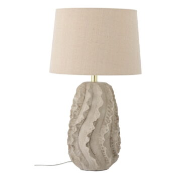 Béžová stolová lampa s textilným tienidlom (výška 64 cm) Natika – Bloomingville