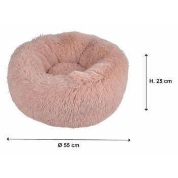 Svetloružový pelech pre psa ø 55 cm – Love Story - Image 6