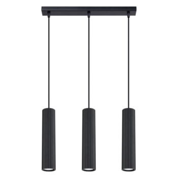Čierne závesné svietidlo Gleam – Nice Lamps