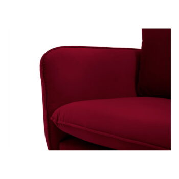 Červená pohovka so zamatovým poťahom Cosmopolitan Design Florence,160 cm - Image 3