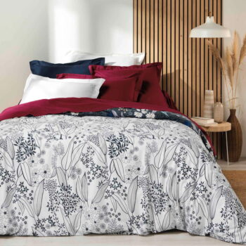 Červená napínacia plachta z Bio bavlny 140x190 cm Biolina – douceur d'intérieur - Image 6