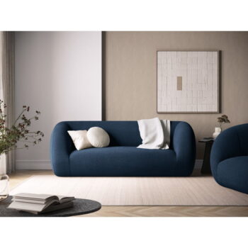 Modrá pohovka z textílie buklé 210 cm Essen – Cosmopolitan Design - Image 5