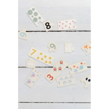 Drevené detské puzzle (počet dielikov 20) Numbers – Kindsgut - Image 2
