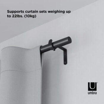 Oceľová roztiahnuteľná garniža 81 - 325 cm Zen - Umbra - Image 4