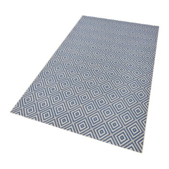 Modrý vonkajší koberec NORTHRUGS Karo, 200 × 290 cm - Image 4