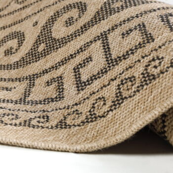 Čierno-béžový okrúhly vonkajší koberec ø 80 cm Comilla – Ayyildiz Carpets - Image 4